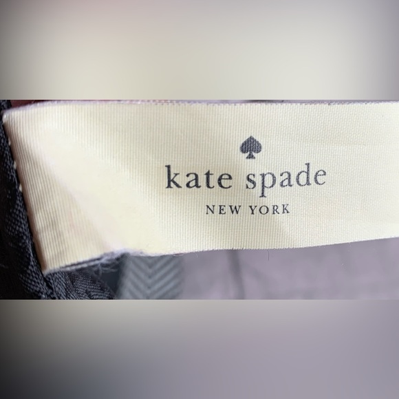 Kate Spade crossbody black leather gold hardware striped strap EUC authentic - Picture 4 of 6